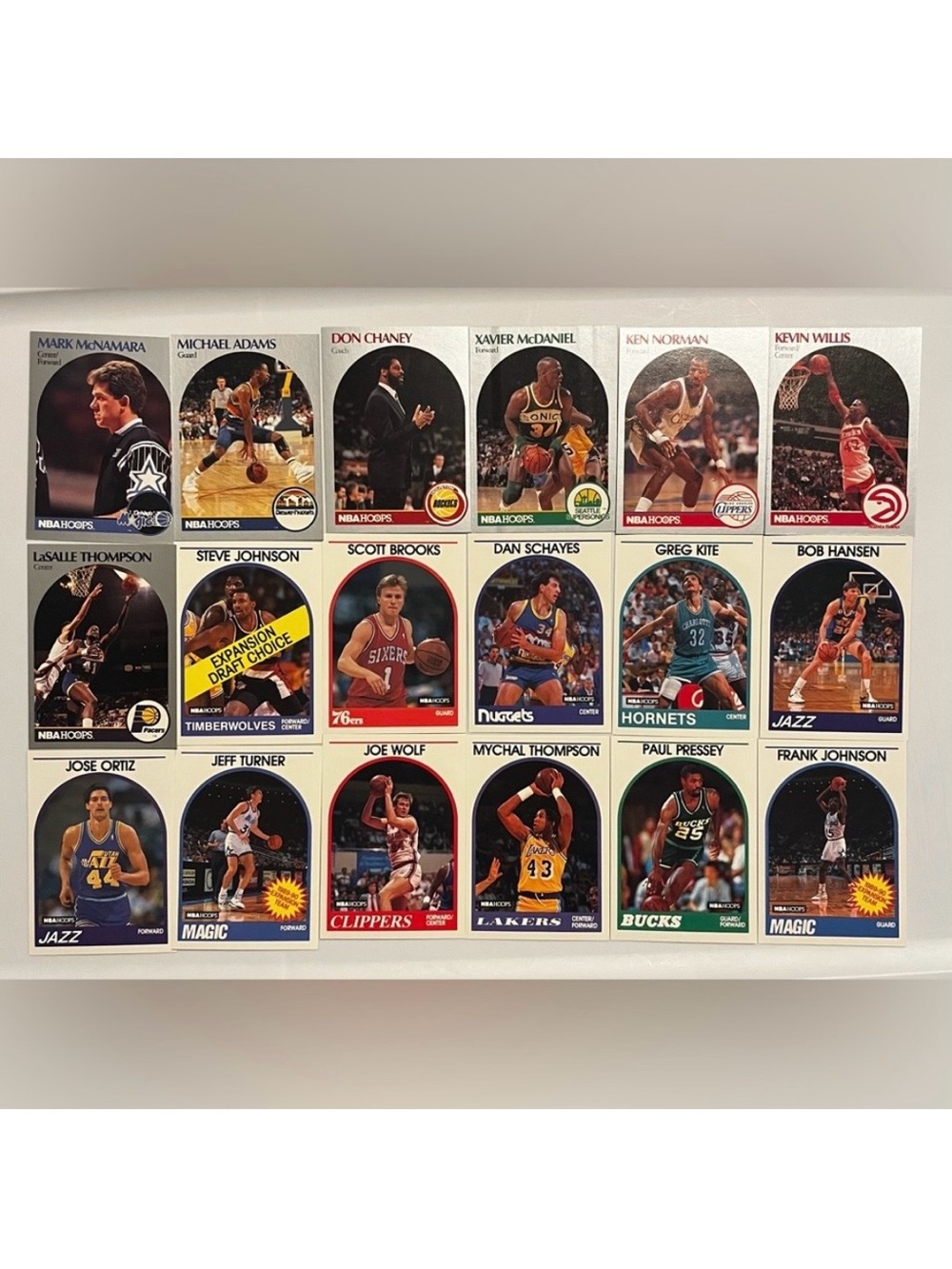 NBA HOOPS 1989 & 1990 Assorted Basketball Cards 20 Count VINTAGE MINT Condition